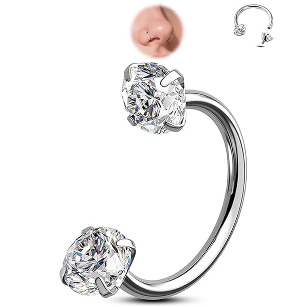 Horseshoe-shaped nose ring – internal thread & comfortabl
