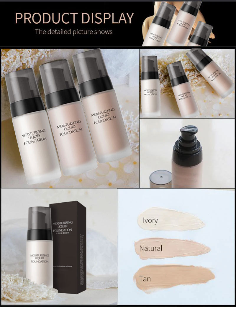 Liquid HD Foundation med Concealer - Glass Skin Effect