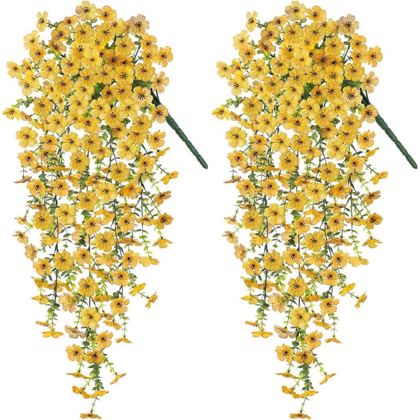 Cascading daisies and eucalyptus flowers for outdoor use – UV-resistan