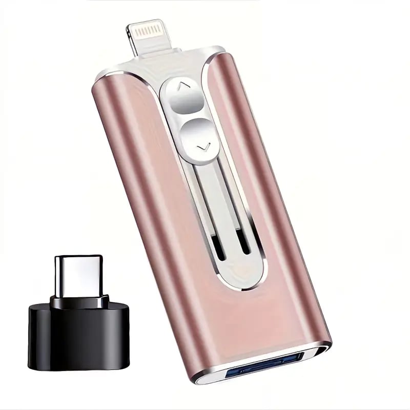 🔥Het försäljning - 49% rabatt🔥16 ~ 256 GB Micro USB + 8 Pin + USB 3.0 4 i 1 Praktisk dator U-Disk