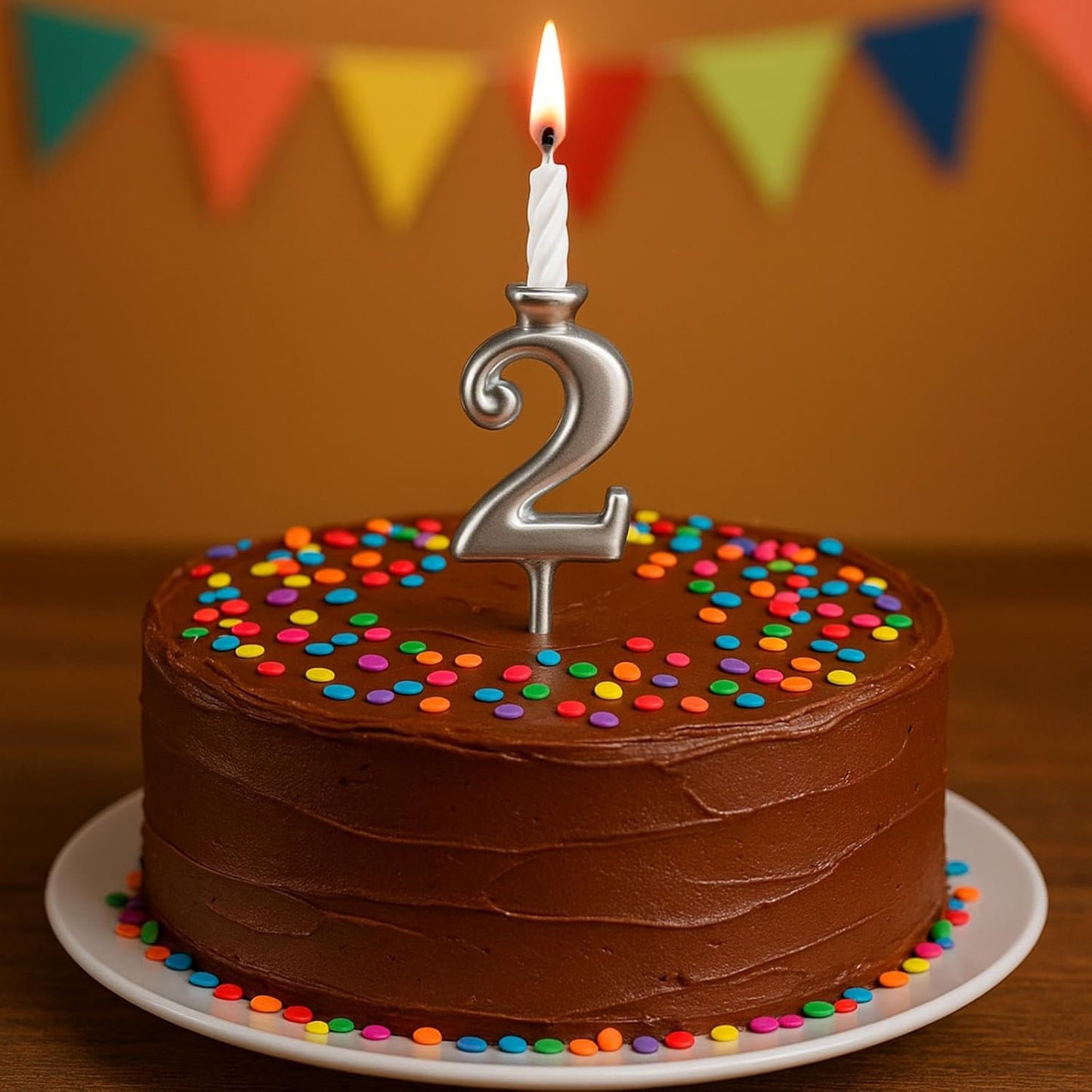 1 Set Number Candle Holder Set