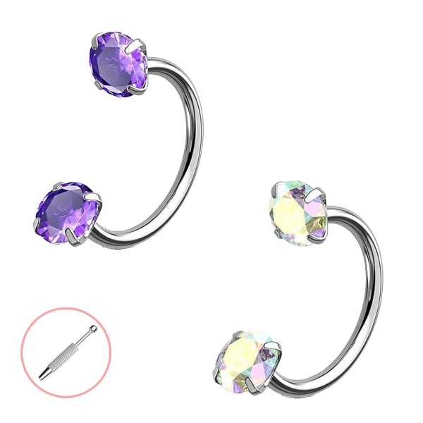 Horseshoe-shaped nose ring – internal thread & comfortabl