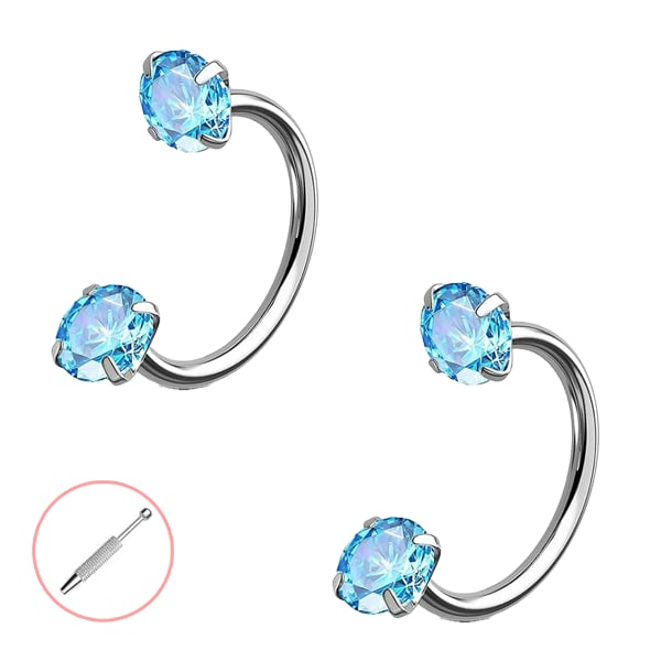 Horseshoe-shaped nose ring – internal thread & comfortabl
