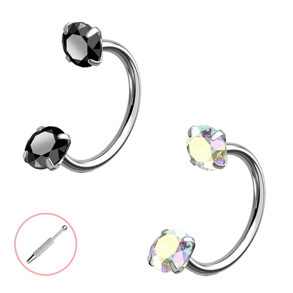 Horseshoe-shaped nose ring – internal thread & comfortabl