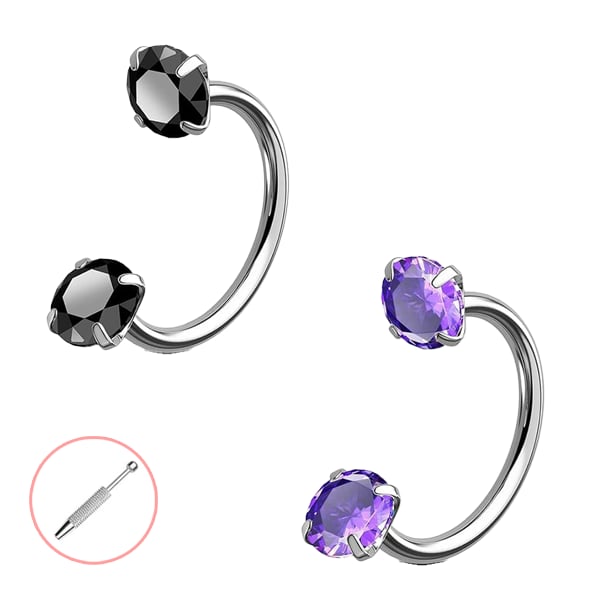 Horseshoe-shaped nose ring – internal thread & comfortabl