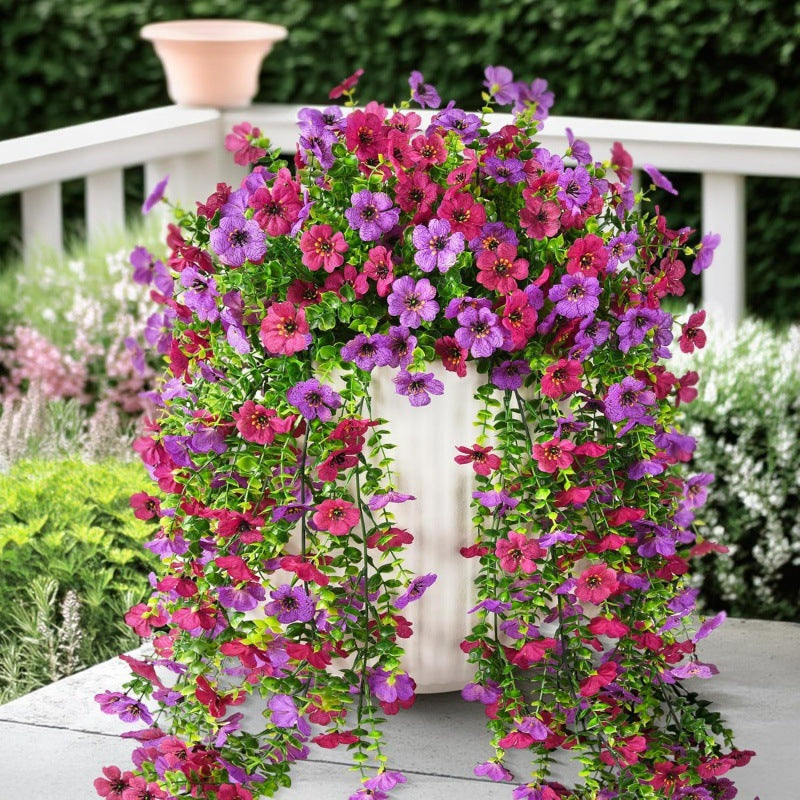 Cascading daisies and eucalyptus flowers for outdoor use – UV-resistan