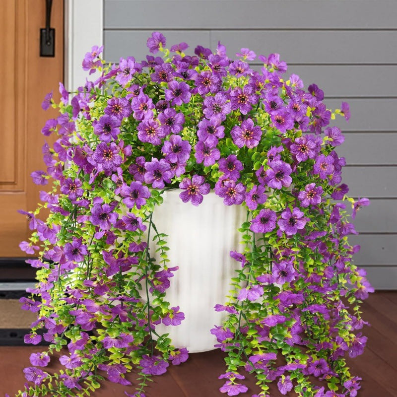 Cascading daisies and eucalyptus flowers for outdoor use – UV-resistan
