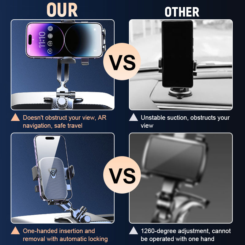 🚗 Car 360° Rotating Phone Holder-✨Ultimate Flexibility for Safe Driving✨