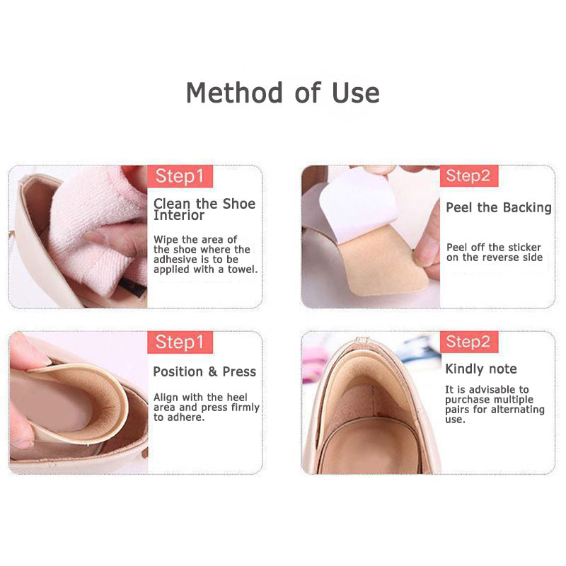 4D Anti-Blister Heel Grips – Prevent slipping and rubbing (8 pieces)