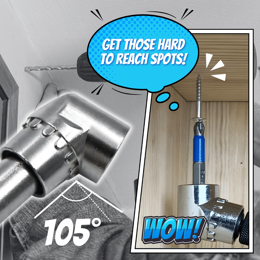 🔧105 graders rätvinklig borradapter