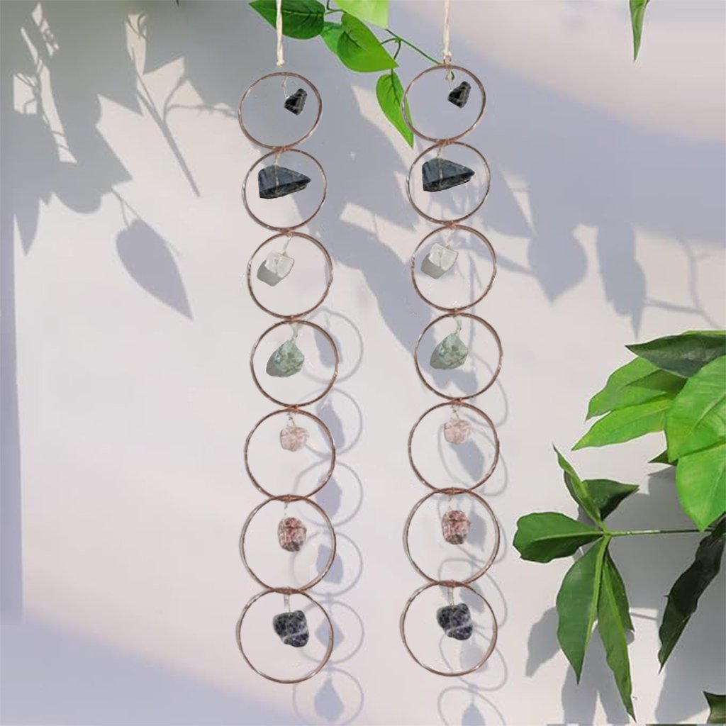 🔥Raw crystal 7 chakra gemstone wall decoration