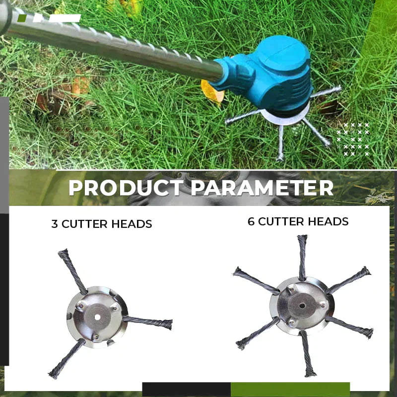 🔥 Replaceable cutting head for lawnmowers/trimmers – steel cutting head for mowing grass 🌿