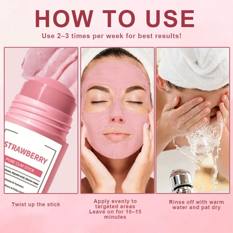 🍓 Strawberry Pore Clay Stick