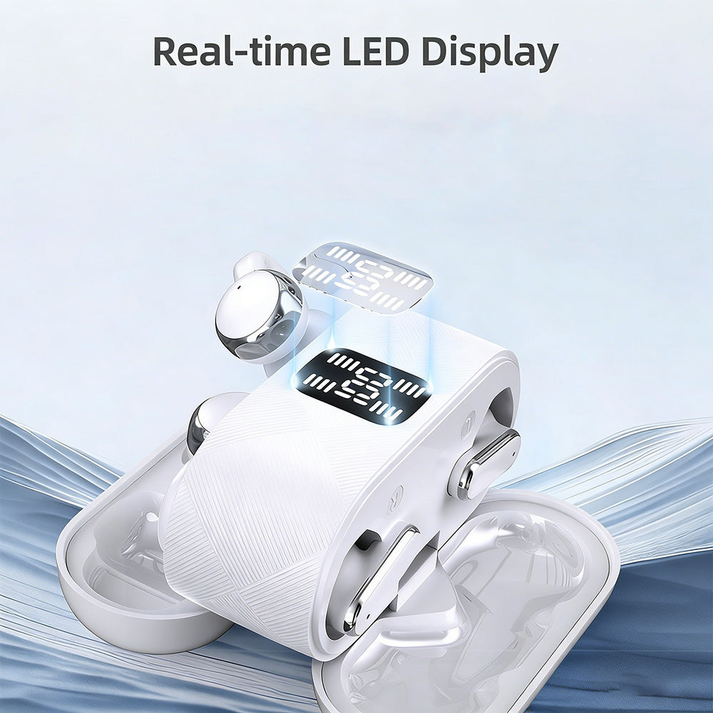 2-in-1 Bluetooth earphones with ear hooks and earbuds | 30 hours of playback time