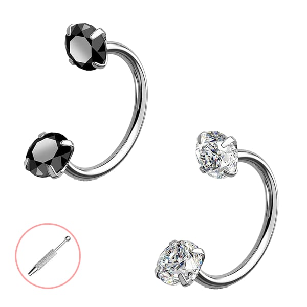 Horseshoe-shaped nose ring – internal thread & comfortabl