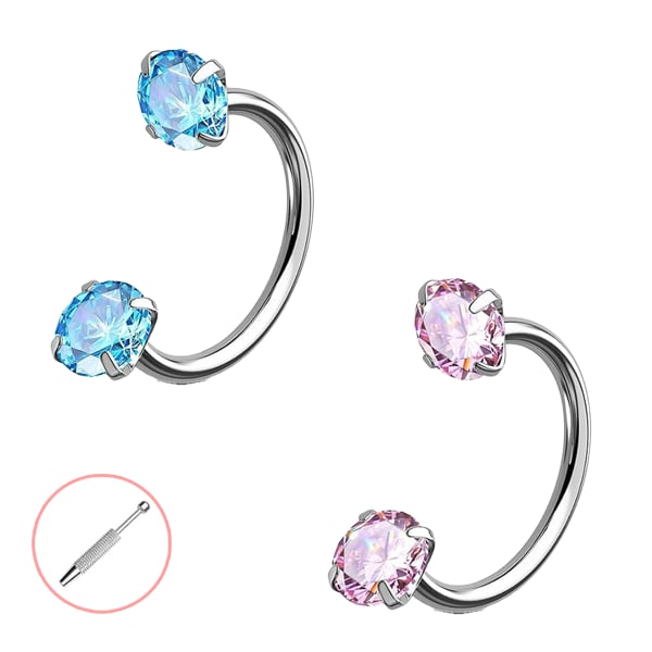 Horseshoe-shaped nose ring – internal thread & comfortabl