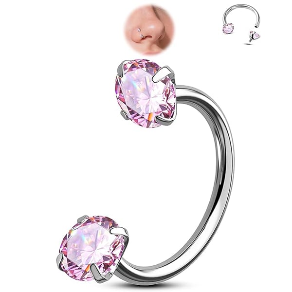 Horseshoe-shaped nose ring – internal thread & comfortabl