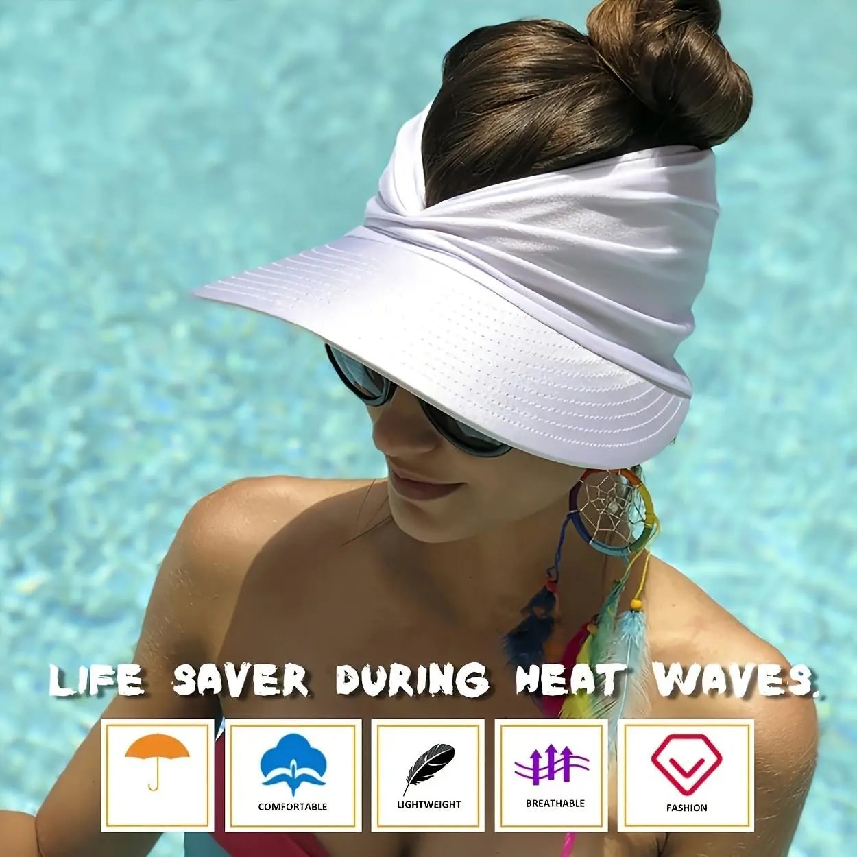 🔥 Last day with 50% off – women's UV-protective sun hat with UPF 50+ filter
