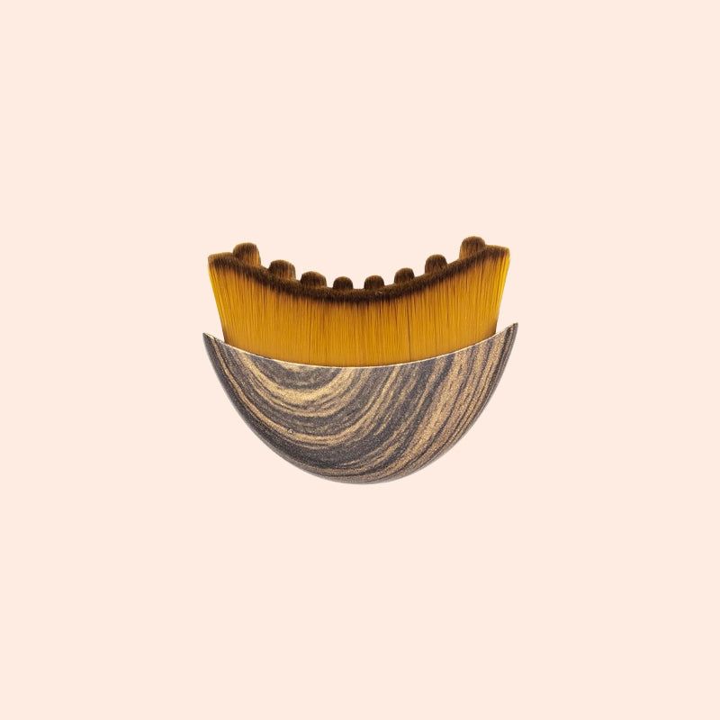 Facial brush for lymphatic drainag