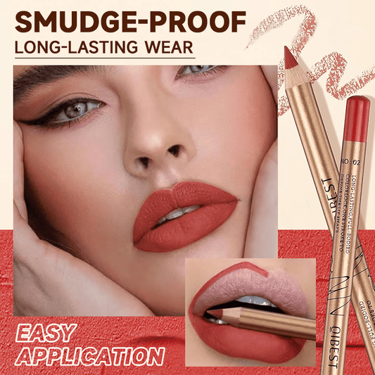 🔥Bara Kr 199 Sista dagen 🌈12 färger Slim Lip Liner Pencil Set | Smudge-Proof 💧| 3s Apply Makeup✨