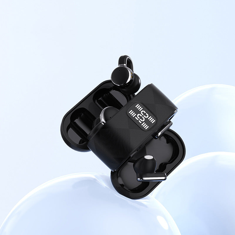 2-in-1 Bluetooth earphones with ear hooks and earbuds | 30 hours of playback time