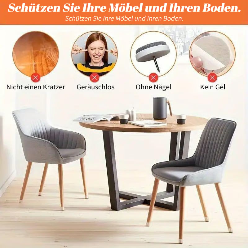 ✨ Universal rubber chair leg protectors – Suitable for all chair leg shapes, scratch-resistant and wear-resistant, the ultimate solution for protecting your floors.