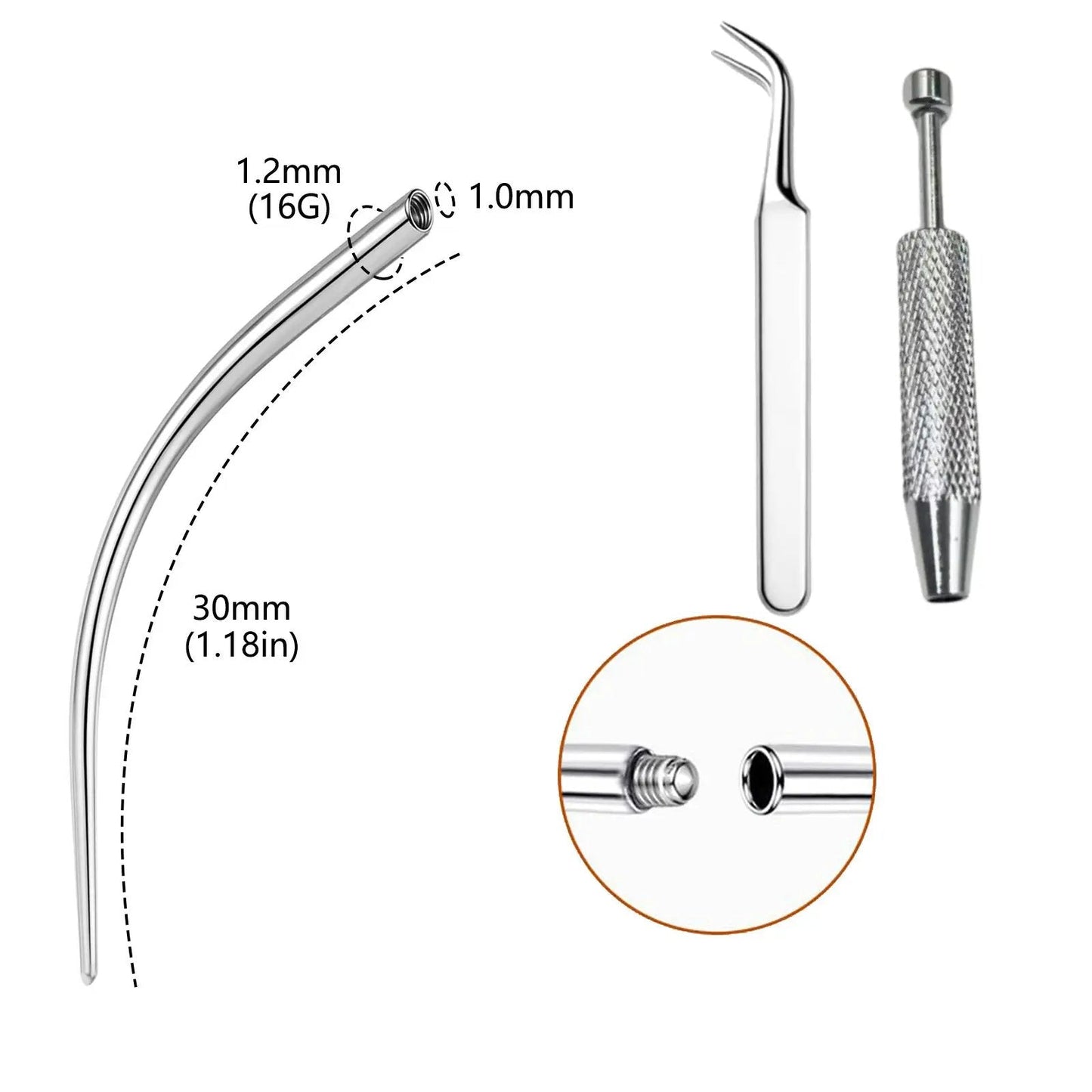 Horseshoe-shaped nose ring – internal thread & comfortabl