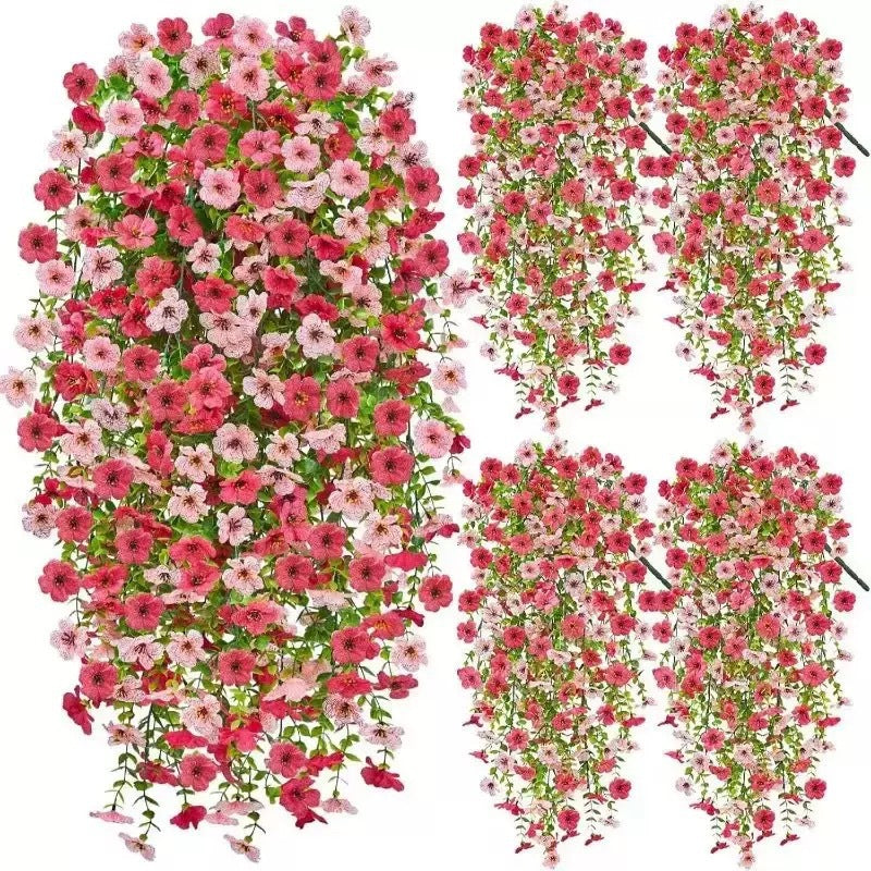 Cascading daisies and eucalyptus flowers for outdoor use – UV-resistan