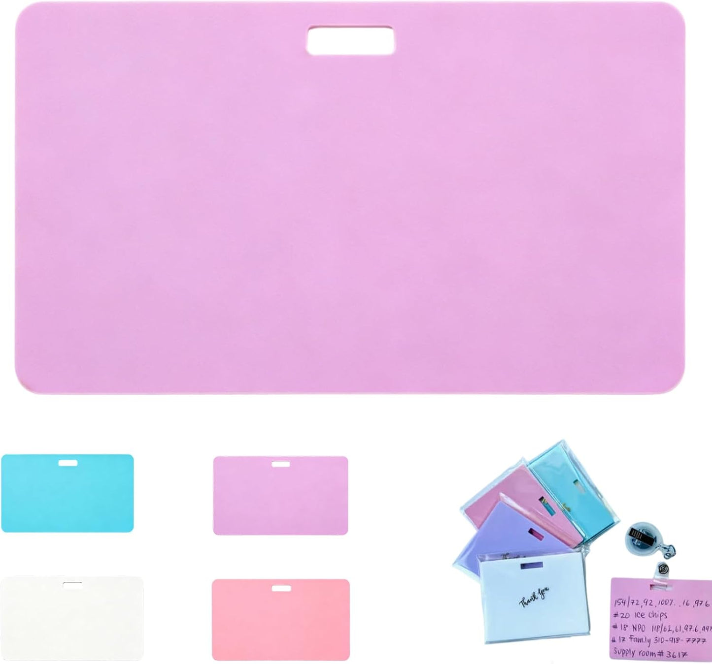 🩺Re-writable note cards | Writable on both sides, won’t fade or smudge (🖊Write. Wipe. Repeat.) 🎁Free clip included