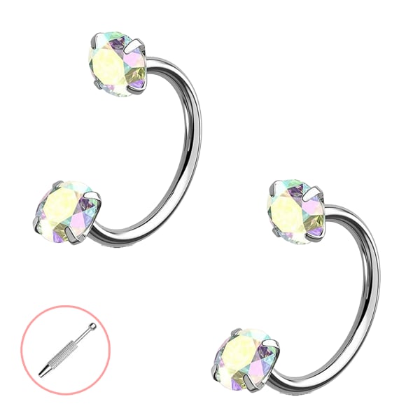 Horseshoe-shaped nose ring – internal thread & comfortabl