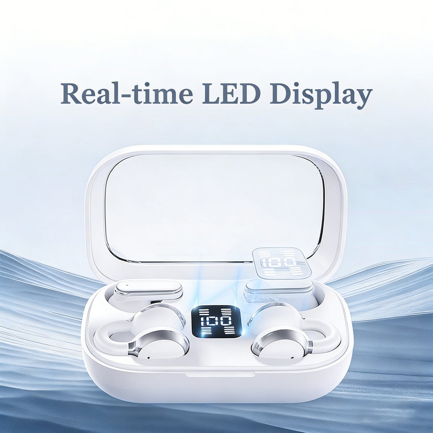 2-in-1 Bluetooth earphones with ear hooks and earbuds | 30 hours of playback time