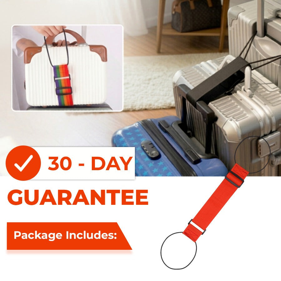 🔥Last day – 50% off🔥 Adjustable luggage strap with bungee cord for suitcase handles