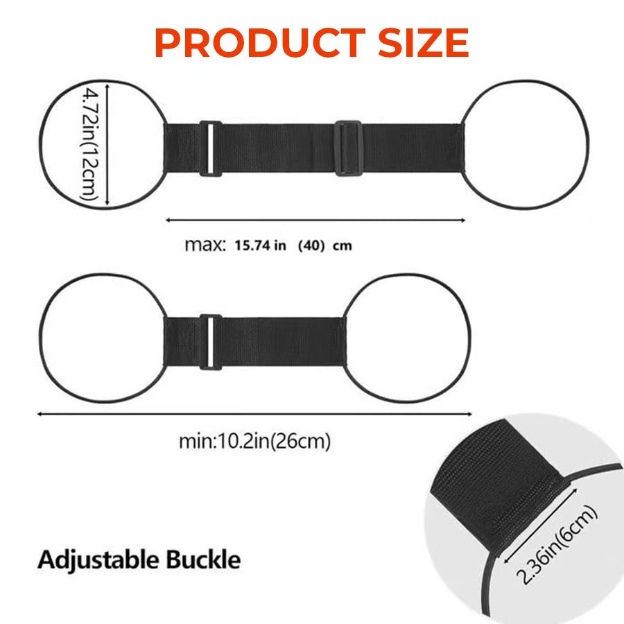 🔥Last day – 50% off🔥 Adjustable luggage strap with bungee cord for suitcase handles