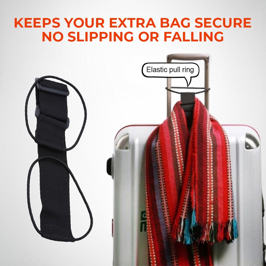 🔥Last day – 50% off🔥 Adjustable luggage strap with bungee cord for suitcase handles
