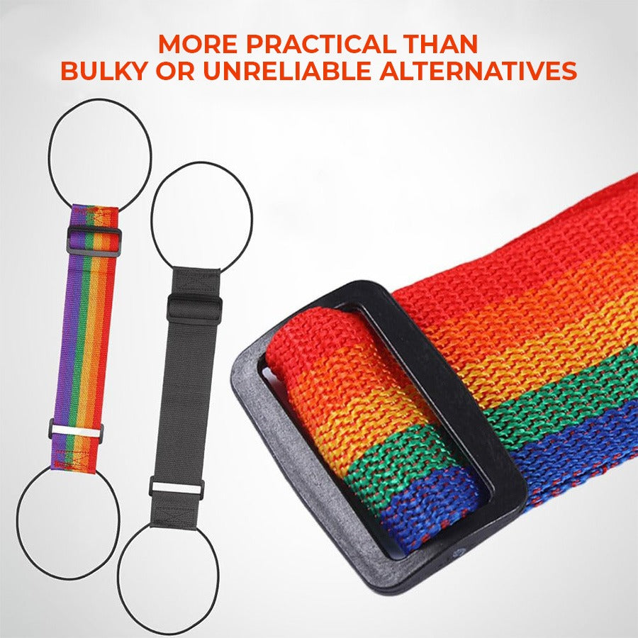 🔥Last day – 50% off🔥 Adjustable luggage strap with bungee cord for suitcase handles