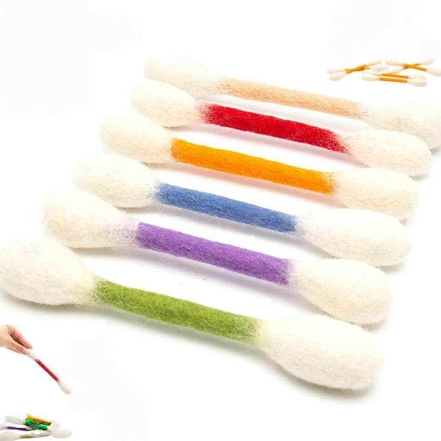 🐾Giant catnip-filled cotton swab toys (15 cm) – handmade, sustainable, safe and fu