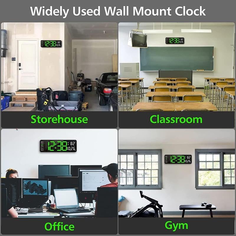 🔥2026 Upgraded Digital Wall Clock Large Display