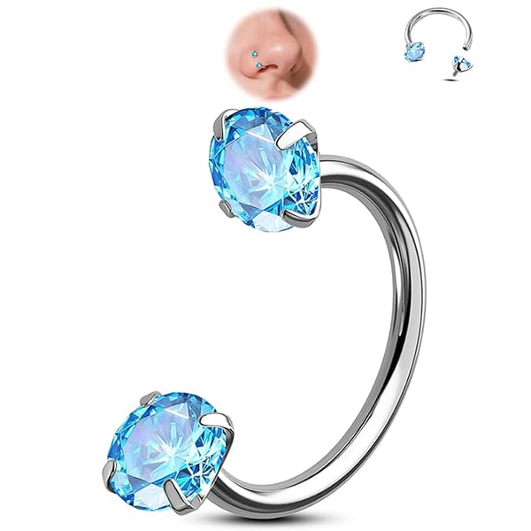 Horseshoe-shaped nose ring – internal thread & comfortabl
