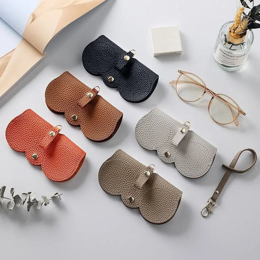 Mjuka solglasögon i PU-läder Bag👓️