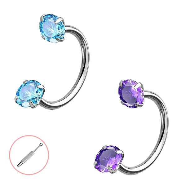 Horseshoe-shaped nose ring – internal thread & comfortabl