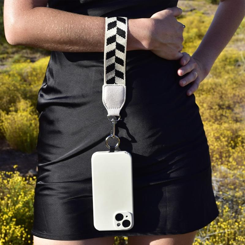 💖Telefonrem med ficka med dragkedja