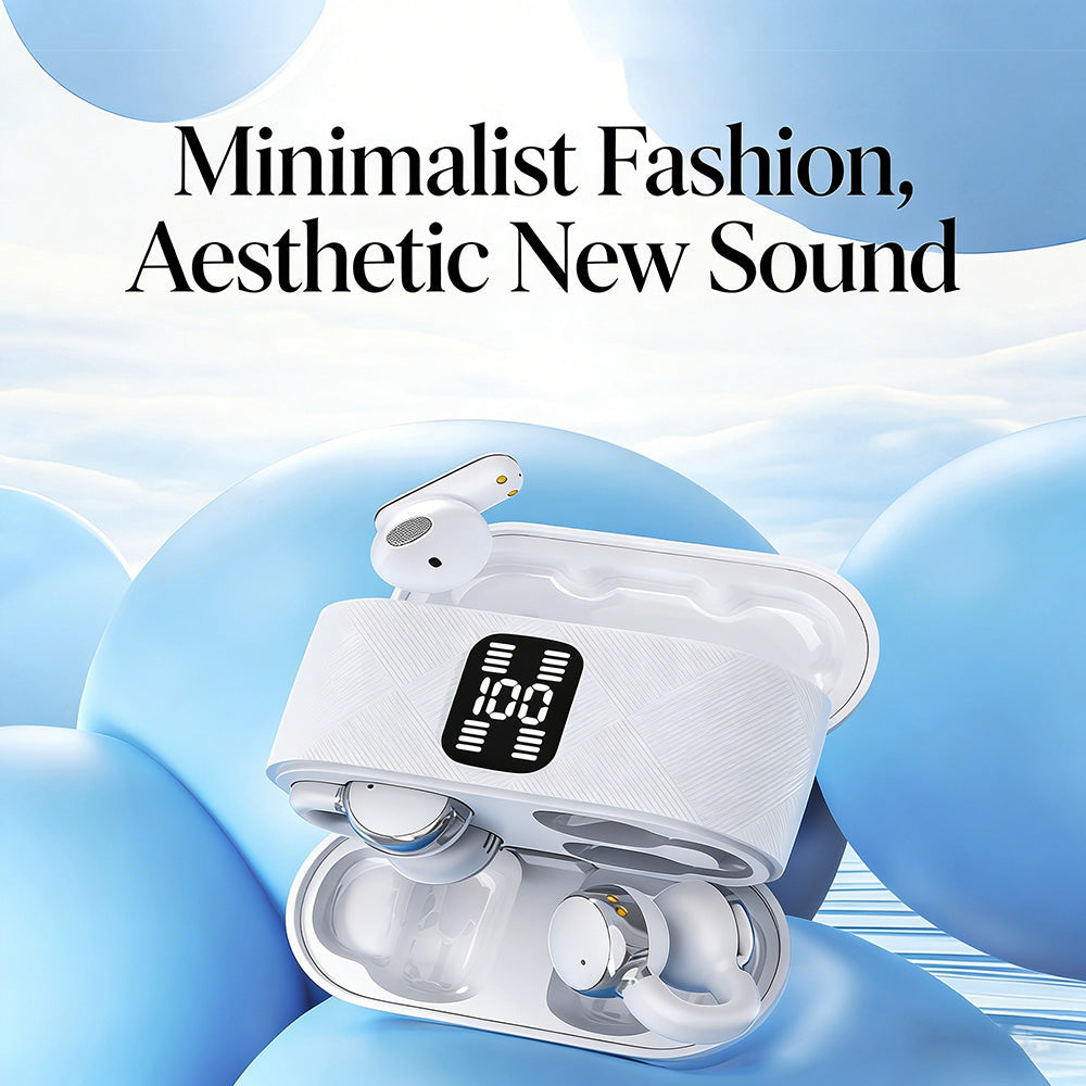 2-in-1 Bluetooth earphones with ear hooks and earbuds | 30 hours of playback time