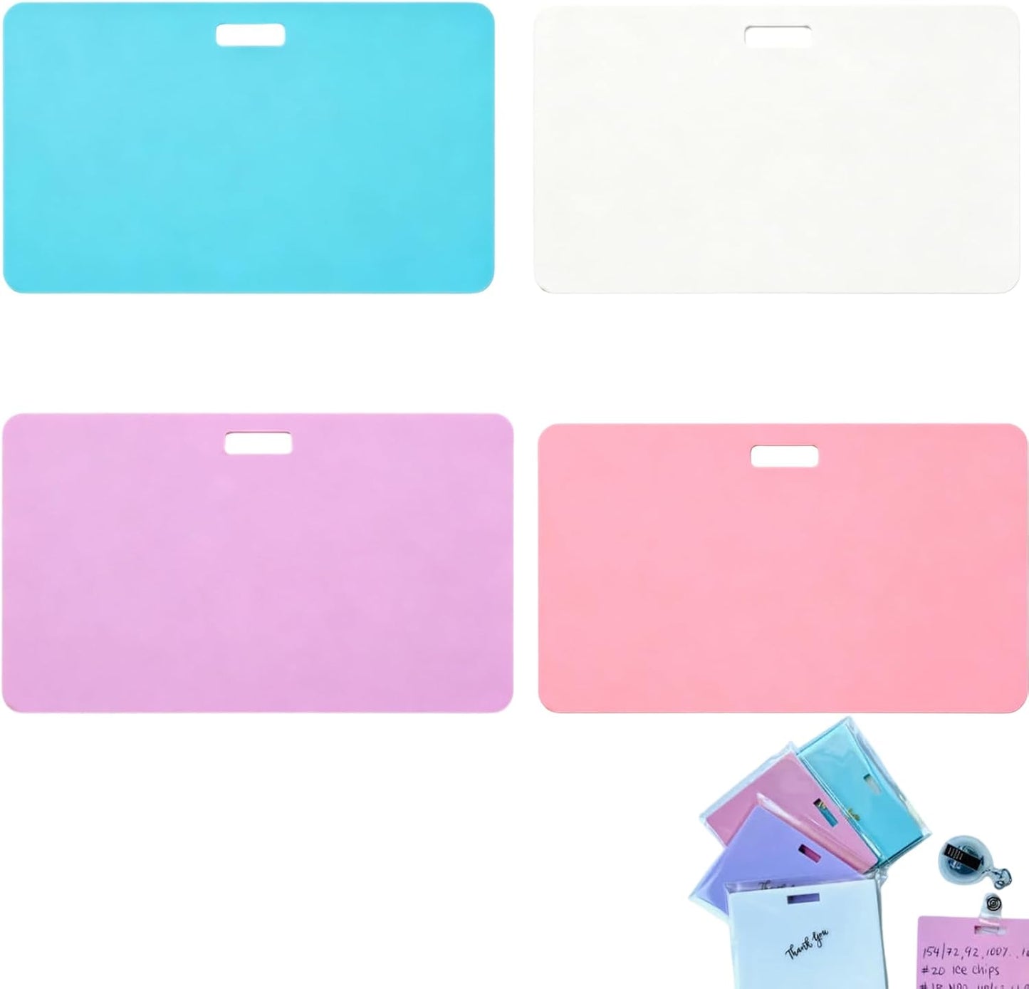 🩺Re-writable note cards | Writable on both sides, won’t fade or smudge (🖊Write. Wipe. Repeat.) 🎁Free clip included