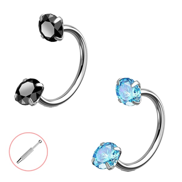 Horseshoe-shaped nose ring – internal thread & comfortabl