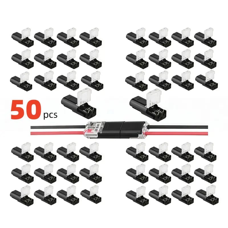 Quick Wiring🔌Double-Wire Plug-in Connector Led Light Strip Connectors 2 Pin