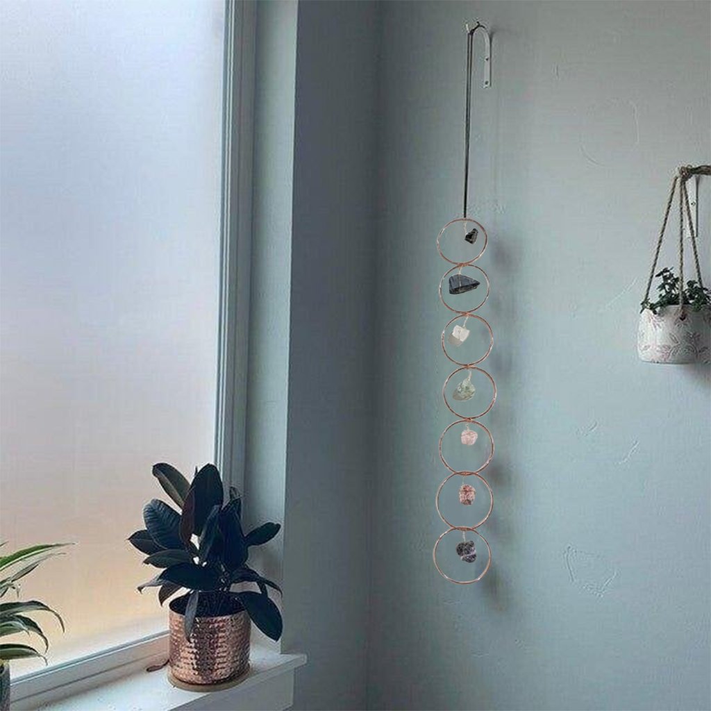 🔥Raw crystal 7 chakra gemstone wall decoration