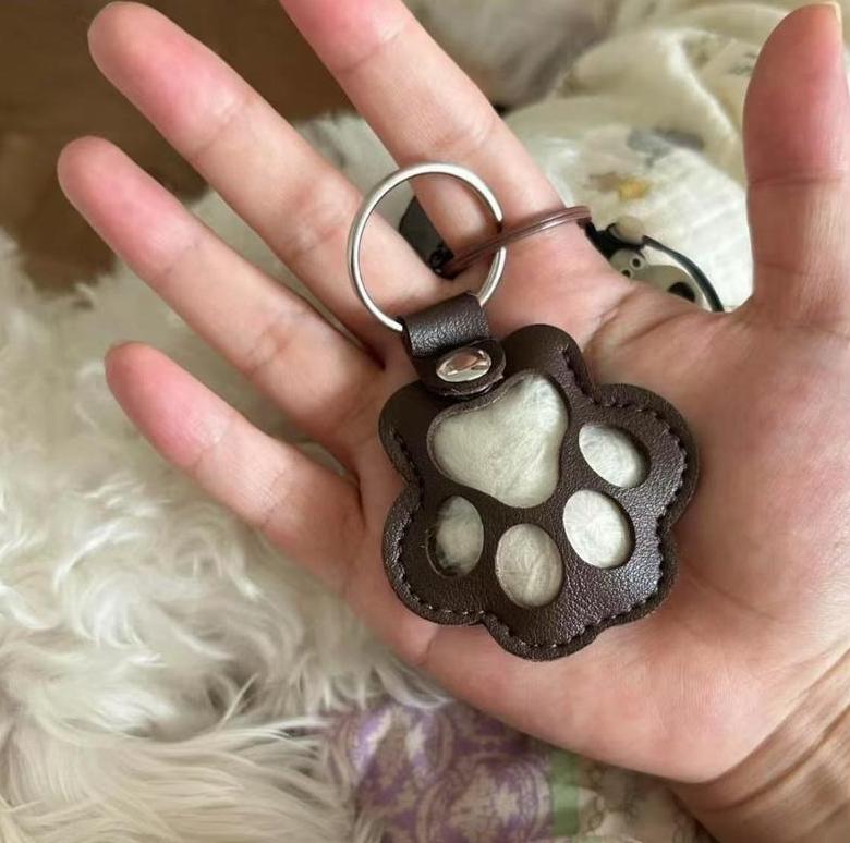 🔥SISTA DAGENS 50% RABATT - 🐾Nyckelring för minnet av en hårig vän - minnesmärke med hår från husdjur