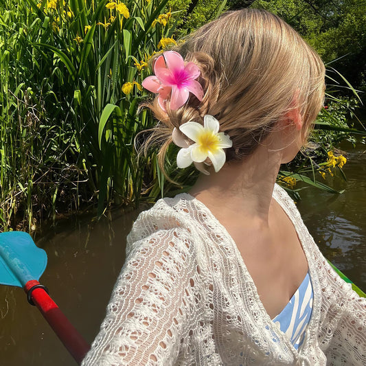 🌸 Blommigt hårspänne - blomma med varje stil