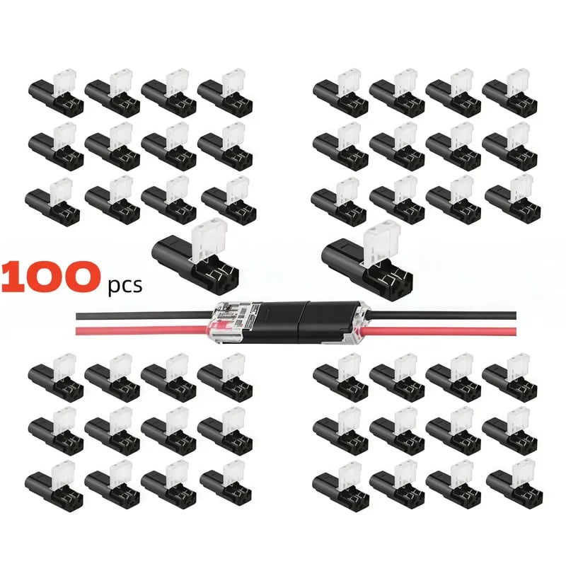 Quick Wiring🔌Double-Wire Plug-in Connector Led Light Strip Connectors 2 Pin
