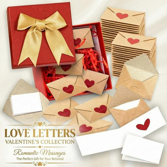 🌹DIY love letter box – mini blank cards & envelopes ✨💖